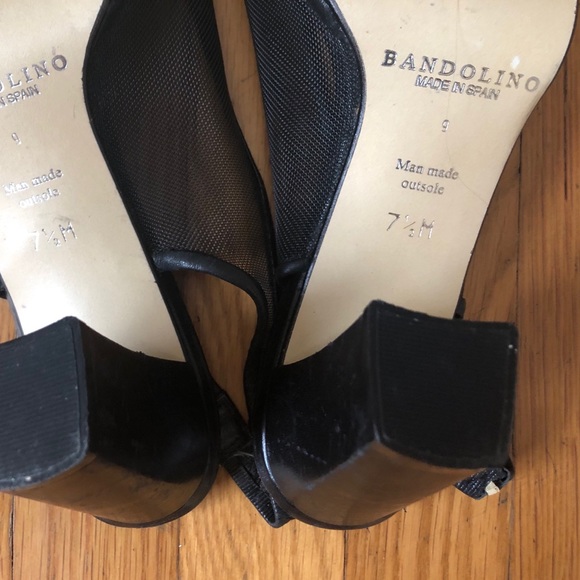 90s Vintage Mesh Bandolino Slingbacks - Picture 4 of 5